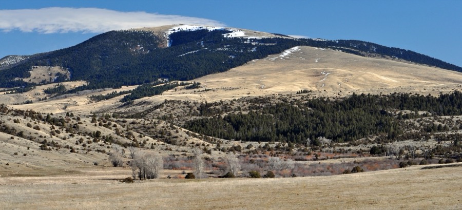 Sample photo: Red Rock Mountain in the Bridger Range, Montana